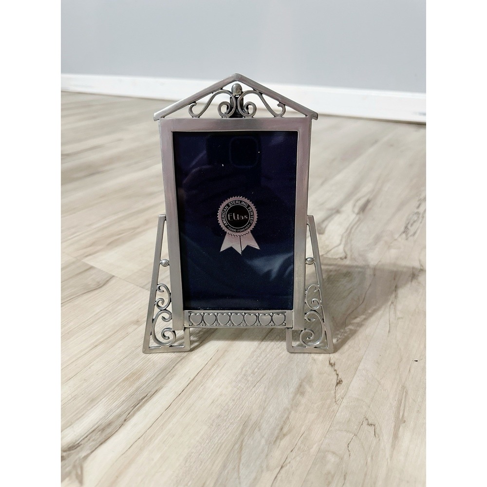 Elias 1993 Antique Sterling Silver Pewter 4x6 Picture Frame